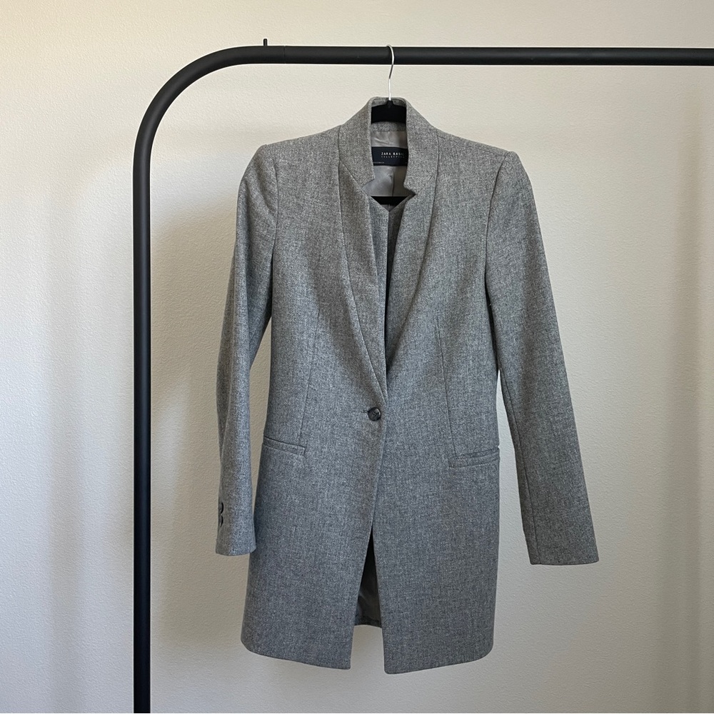 Zara Inverted Wool Frock Coat